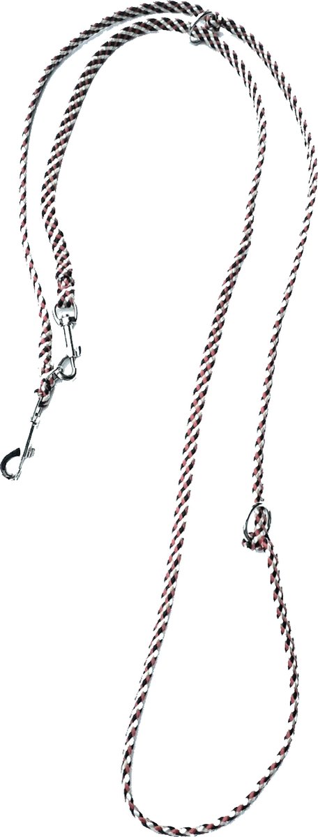 Abany quality design – luxe - hondenlijn - politielijn - 3 standenlijn – puppy - riem - trainingslijn - 2.50 meter -  5R20022 - zwart - beige