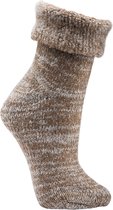 Thermo wollen sokken – 1 paar – beige - maat 39/42