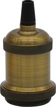 Industriële E27 Lampfitting met Snoer - inclusief Montagemateriaal - Vintage Retro Industriële Stijl - Lamphouder - Goud Brons