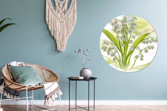 Wall Circle - Wall Circle Indoor - Une composition créative du Muguet - ⌀ 90 cm - Décoration murale - Peintures Ronds