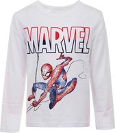 Spiderman manches longues - t-shirt - coton - blanc - 98 cm - 3 ans