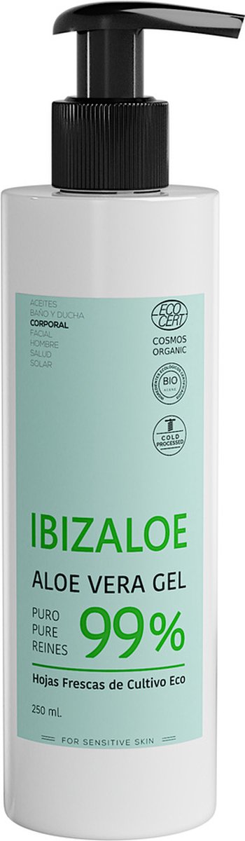 Ibizaloe Gel d'Aloe Vera pur 99% de feuilles fraîches 250ml | bol.com