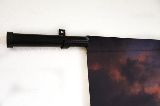 Tapisserie Mer de Galilée - Un ciel de couleur orange à la mer de Tibériade en Israël Tapisserie coton 120x180 cm - Tapisserie avec photo XXL / Groot format !