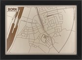 Houten stadskaart van Born