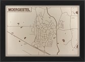 Houten stadskaart van Moergestel