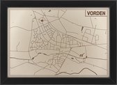 Houten stadskaart van Vorden