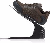 10 x organisateurs de chaussures réglables Noir - Système de rangement - Noir