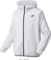 Yonex oversized vest 50102 met hoodie - wit - maat L