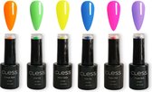 Gellak - 6 kleuren - 8ml - NEON - Gel nagellak set - Vegan & Qruelty Free - Luxe verpakking