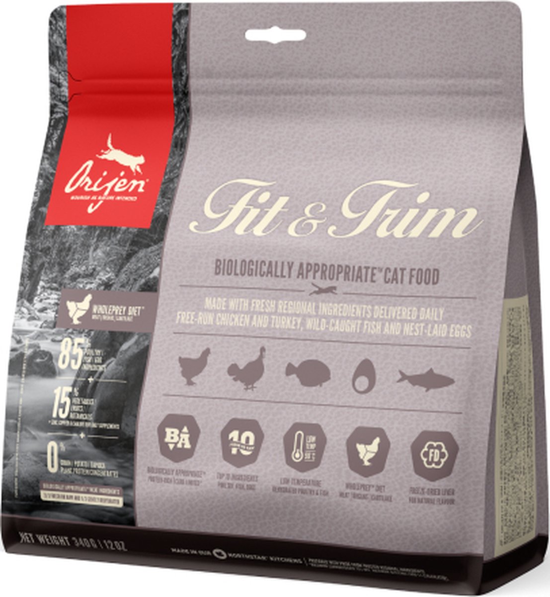 Orijen Cat Fit & Trim - Premium eiwitvoer, graanvrij, 44% eiwit thumbnail 6
