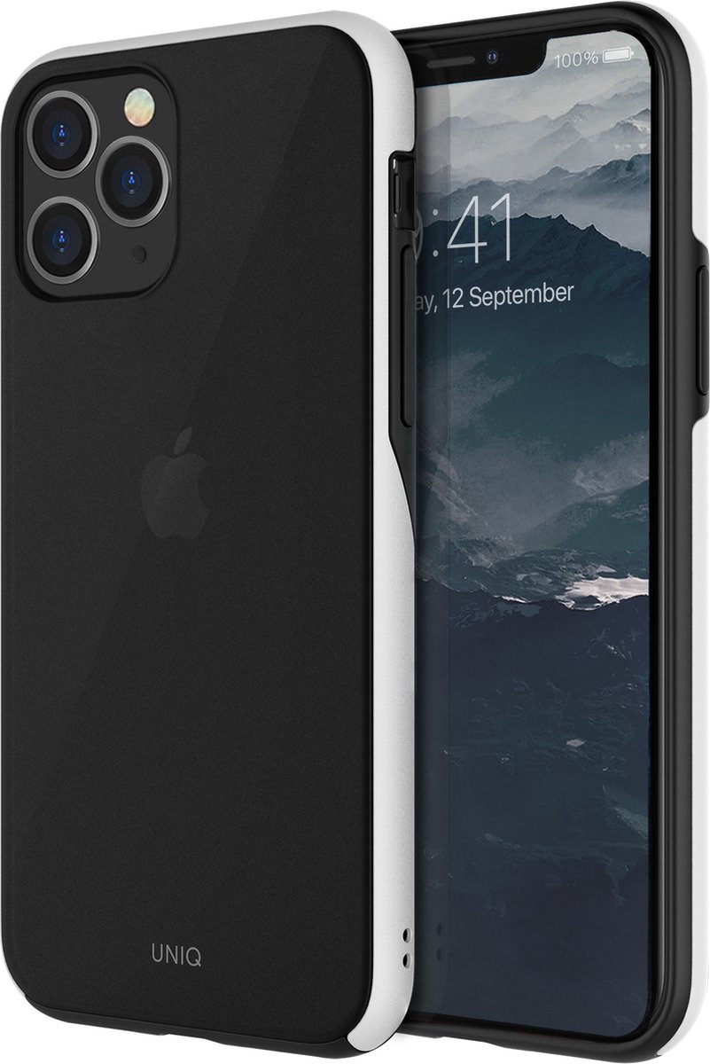 Uniq - iPhone 11 Pro, hoesje vesto hue, zwart/wit
