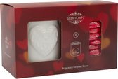 Giftset Valentine - Burner hearts White & Belle Vie
