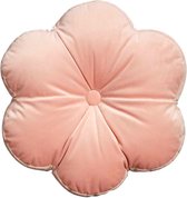 Oneiro’s Luxe sierkussen FLOWER Roze - 40 x 40 cm - polyester - wonen - interieur – woonaccessoires - kussens