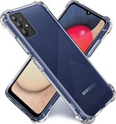 Samsung Galaxy A32 5G transparant siliconen hoes / achterkant met uitgestoken hoeken / anti shock / doorzichtig