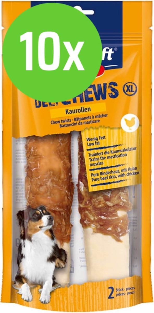 Vitakraft DeliCHEWS Kauwrollen XL 2 stuks - 10 verpakkingen