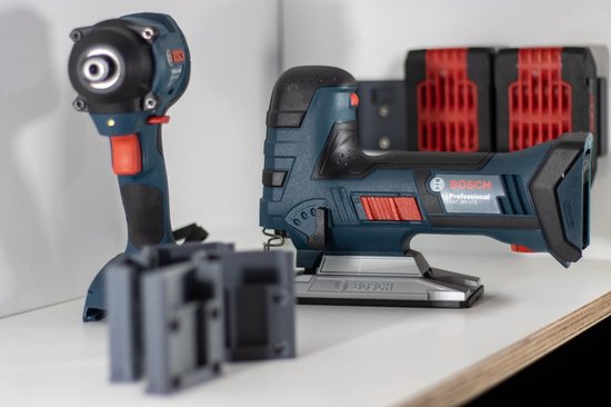 APACALI Gereedschaphouders, 8 Stuks, Voor Aan De Muur Voor Makita 18v Gereedschap Boor Elektrisch Gereedschap Accuhouder Met 32 Schroeven Machinehouder Blauw 144 18v