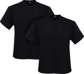 Adamo T-shirt v-hals Maverick zwart 2-pack (Maat: 3XL)