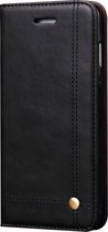 Apple iPhone 8 Hoesje - Mobigear - Stitching Serie - Kunstlederen Bookcase - Zwart - Hoesje Geschikt Voor Apple iPhone 8
