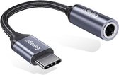 Essager 3.5mm Jack Koptelefoon Kabel naar Type-C USB C naar 3.5 Mm AUX Hoofdtelefoon Adapter voor Huawei Mate 20 lite P20 Pro Htc voor Xiao mi mi Grijs- 96472