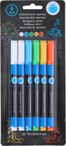 Schoolbord Markers, 6 stuks