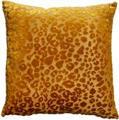 Oneiro’s Luxe sierkussen TIGER Geel - 45 x 45 cm - polyester - wonen - interieur – woonaccessoires - kussens