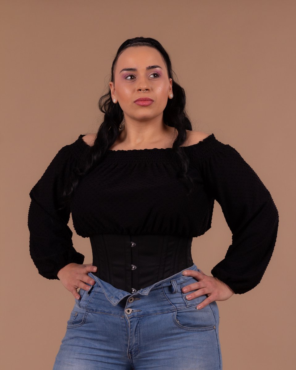 Goedkoopste Style Solutions -The Waisttrainer - Regular - Corset - M - Waist trainer body Shaper buik hourglass Stalen Baleinen