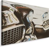 Schilderij - Amerikaanse Oldtimer, Bruin/wit, Premium Print