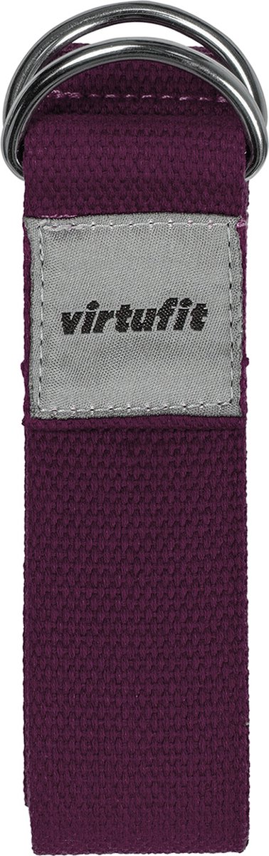 VirtuFit Premium Yoga Riem - Yoga strap - Katoen - 250 cm - Mulberry - Yogastrap van Merkloos — afbeelding 4