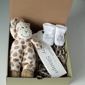 Minibox Giraffe I love Mama - kraam cadeau - cadeau baby - knuffel