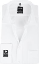 OLYMP - Luxor SL7 Overhemd Modern Fit Wit - 43 - Heren - Modern-fit - Extra Lange Mouwlengte