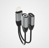 iPhone Lightning to Lightning + 3.5 mm Headphone Jack Adapter