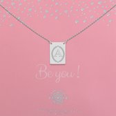 Heart to Get | Zilveren Kettingen | Initaal A | Letter ketting | Initialen ketting | Plaatje met initiaal en krans