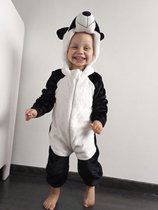 Dieren Panda onesie baby's peuters maat 80 (vallen ruim)