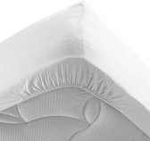 Livetti Twee Persoons Hoeslaken Fitted Sheet 140x190cm Stonalia Wit