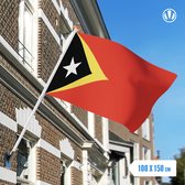 Vlag Oost-Timor 100x150cm - Spunpoly