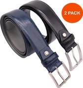 Safekeepers - heren riem - mannen riem - ceintuur heren - broekriem heren 115 zwart en blauw