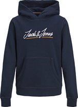 JACK&JONES JUNIOR JORTONS UPSCALE SWEAT HOOD SN JNR Jongens Trui - Maat 140
