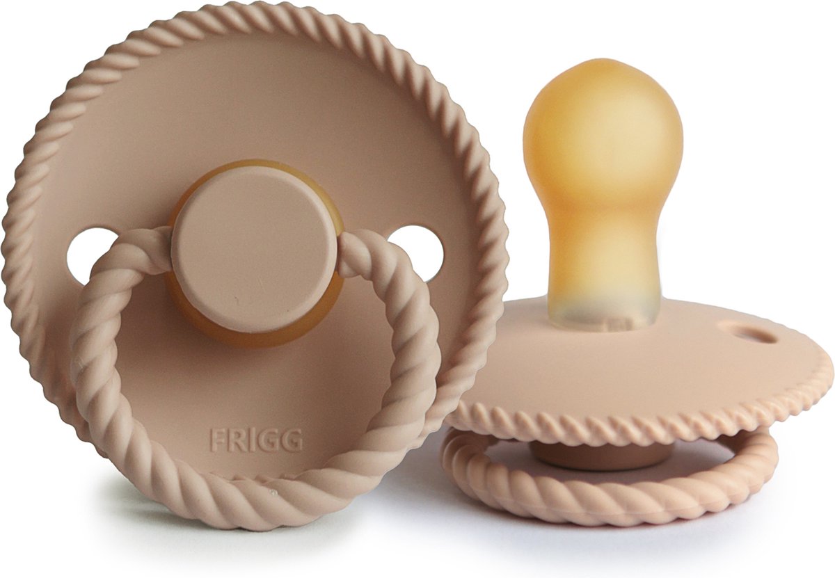 Goedkoopste Frigg fopspeen latex Rope - croissant - 0-6 maanden