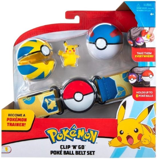 Pokemon - Pokémon Clip 'N' Go 2 x Poke Ball Riem - Set Pikachu Figurine Collectible - Pokémon