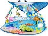 Bright Starts 60256 Disney Baby Winnie The Pooh Wip Met Vibraties, Automatische Uitschakelfunctie, Melodieën, Volumeregelaar, Afneembare Hoofdsteun En Speelboog, Grijs, 48.26 x 58.42 x 58.42 