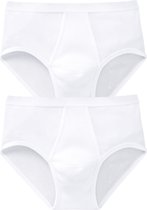 SCHIESSER Original Classics sportslip (2-pack) - Doppelripp met gulp - wit - Maat: 4XL