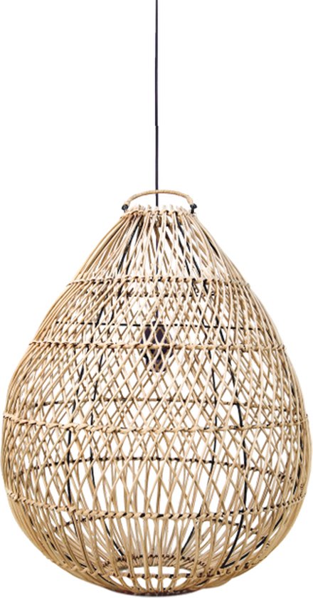Sfeervolle hanglamp - Slaapkamer lamp - Lamp slaapkamer - Slaapkamerlamp - Hanglamp - Bruin - 50 cm