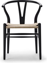 CH24 Y Wishbone Stoel Special Edition Soft - soft black