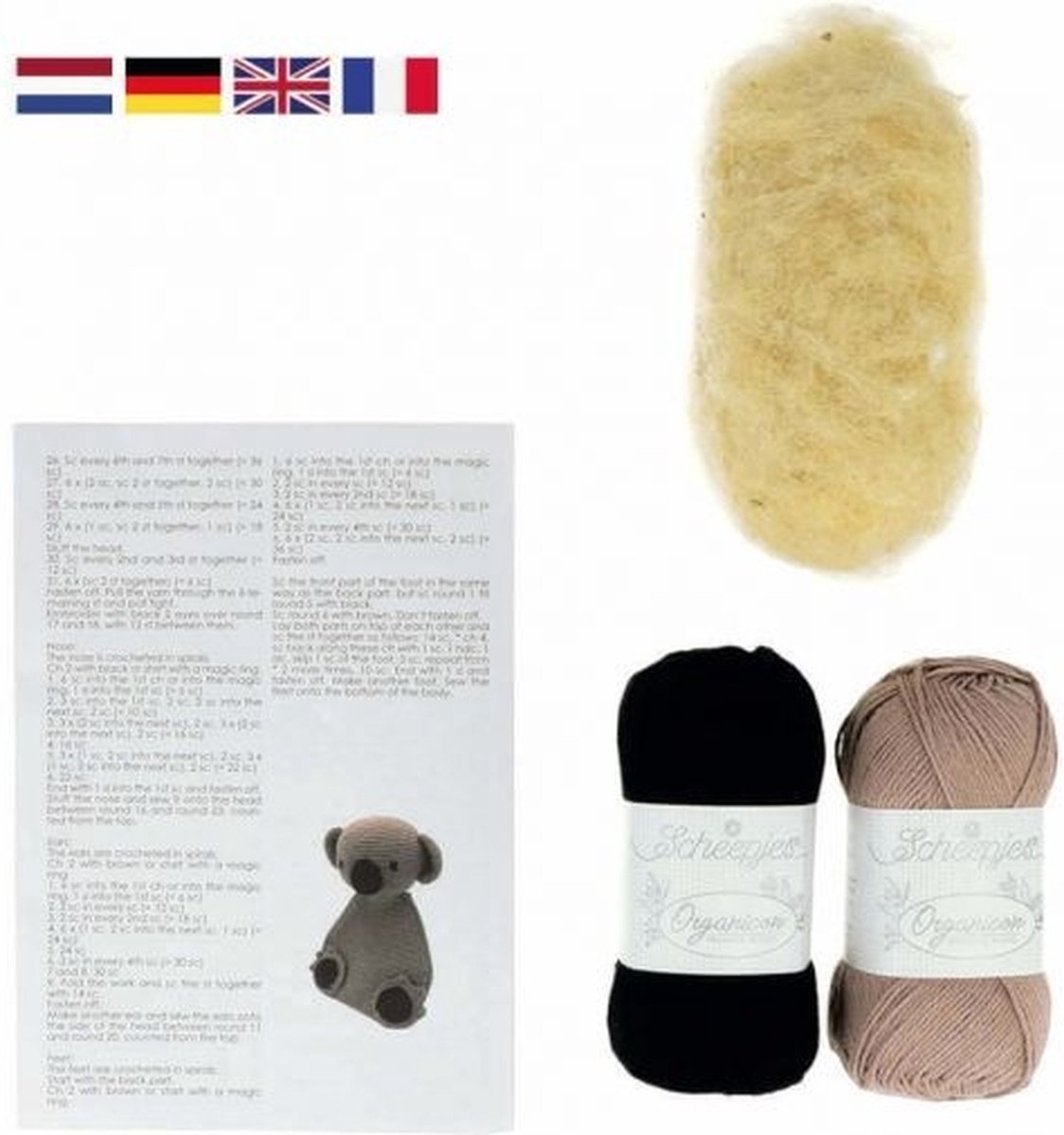 Hardicraft Shemar Koala Haakpakket - Haken - DIY - Voor Volwassenen - Knuffels - Haakpakketten — afbeelding 6