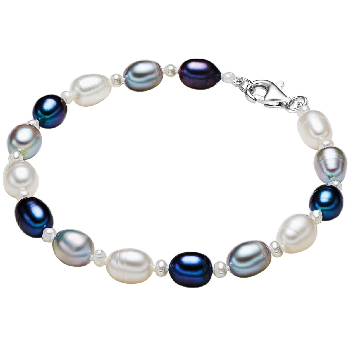 Valero Pearls Parel armband Sterling zilver Gekweekte zoetwaterparels wit