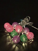 Lumières de Noël à LED-Lumières de Noël à LED-Éclairage d'intérieur avec lampes à piles en métal Star-Timer pour décorations de fête-Noël-Pâques-Thanksgiving-Carnaval-Mariage (blan