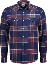 Wrangler Overhemd - Modern Fit - Blauw - XL