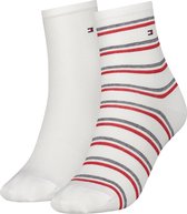 Tommy Hilfiger  Lage Sok 2-Pack Island Stripe Dames Sokken - Maat 39-42