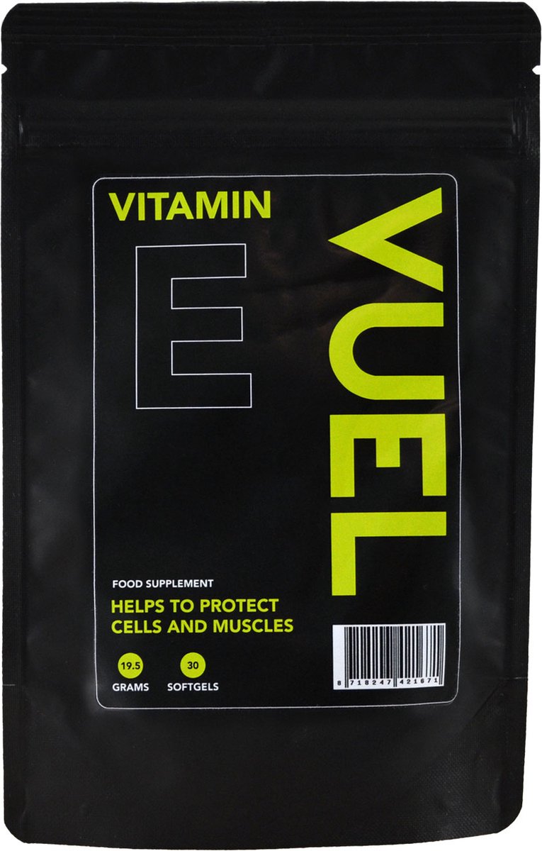 Goedkoopste Vuel - Vitamine E - Vitamines en mineralen - 30 softgels
