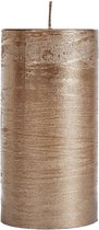 SPAAS Metallic cilinderkaars 70/130 mm, ± 60 uur, geurloos - brons